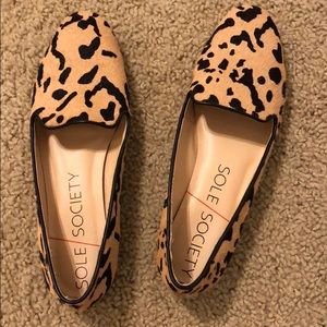 Sole society leopard print loafers